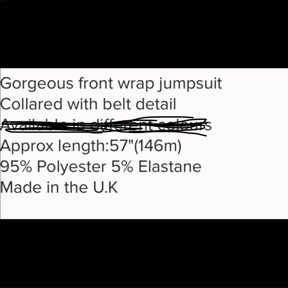 🌸Size 4🌸 Front Wrap Collard Jumpsuit - Picture 4 of 4